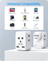 LENCENT EU to US Plug Adapter, European to USA Outlet Adaptor with 2 USB, Europe to American Outlet, 3-Sided Outlet Extender, Wall Tap, Mini Charg...