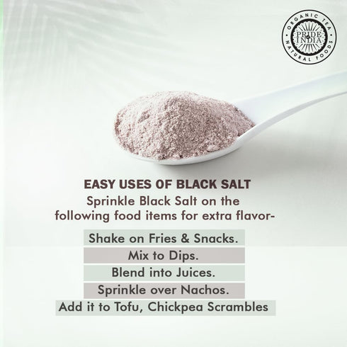 Pride Of India - Himalayan Black Rock Salt - Extra-Fine Grind, (4.0 oz, 113.4gm)- Kala Namak - Contains 84+ Minerals - Perfect for Cooking...
