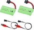 7.4V Li-ion Battery 600mAh 2S Rechargeable Lithium Battery with SM-4P Plug and USB Battery Charger Cable 2Pack......