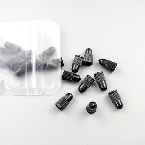 Black Presta Valve Caps Plastic Bike Tubeless Tire Caps Air Dust Stem Covers-Used on Presta/French Valves for Bicycle, MTB Mountain Bike, Road Bik...