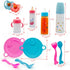 Baby Doll Accessories Magic Bottle set Magic Disappearing Milk Juice Bottles Sippy Cups with Pacifiers Bowl Spoons, Doll Bottle Toys Feeding Prete...