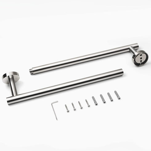 HITSLAM Chrome 25.7 Inch Towel Bar for Bathroom, SUS304 Stainless Steel Bathroom Towel Rack Wall Mounted, Modern Home Decor Bath Towel Holder with...