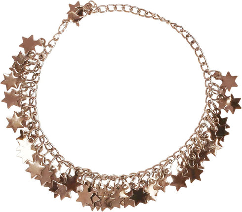 Touchstone NEW Indian Bollywood Handcrafted Stars Inspired Designer Jewelry Anklet in Silver Tone for Women....