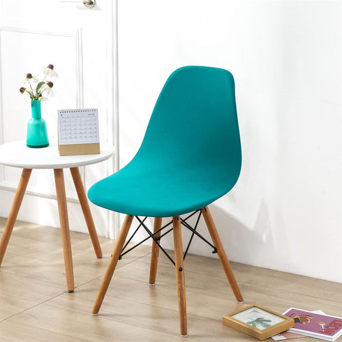HAOYONG Mid Century Modern Dining Chair Covers Printed Shell Chair Cover Lounge Armless Chair Cover Stretchable Slipcovers for Kitchen, Office, Di...