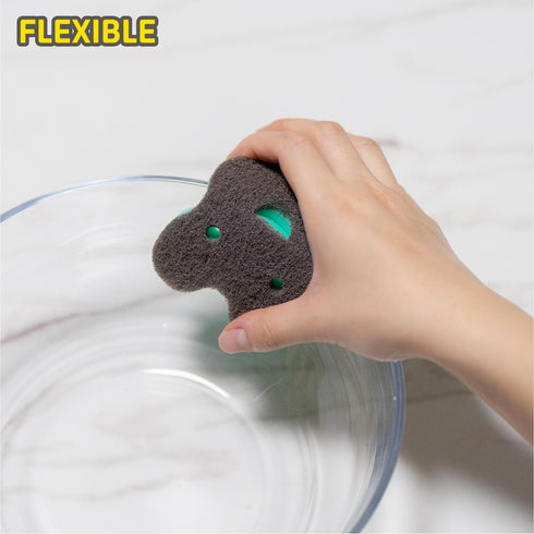 Odor Resistant Dual Sided Non Scratch Scrub Sponge for Coated Dishware...