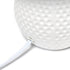 Simple Designs LT2084-PNK Mini Studded Texture White Ceramic Bedside Table Lamp, Pink...