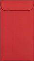 JAM PAPER #5.5 Coin Business Envelopes with Peel and Seal Closure - 3 1/8 x 5 1/2 - Red - 25/Pack...