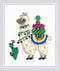 RIOLIS Cross Stitch Kit 6"X7"-Llama (10 Count)...