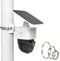 Outdoor Pole Mount for eufy Solocam S340 (No Drill Mount, White, 1 Pack)...
