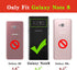 for Galaxy Note 8 Phone Case with Ring Stand Lanyard Strap Drop Protection Shockproof 2-Layer Protective Cover Cute Bling Glitter Girls Women Case...