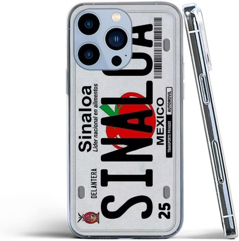 Phone Case Compatible with iPhone 15 Pro Max Sinaloa Cool License Plate TPU Shockproof Protective Soft Pure Clear Silicone Phone Cover...