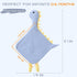 Organic Cotton Lovey Dinosaur Security Blanket 21 x 15” Soft Breathable Muslin Fabric for Baby Boy Comfortable Sleep for Newborns Toddlers (Blue)...