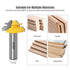 45 Degree Lock Miter Router Bit 1/2 Inch Shank.Woodworking Tools Joint Router Bits?Wood Milling Cutter Glue Joint Tools Set (1/2inch Shank, 1-3/8"...