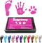 ReignDrop Ink Pad For Baby Footprint & Handprint - Creates Impressive Long Lasting Keepsake Stamp for Infant & Kids. Smudge Proof, Easy to Wipe Of...
