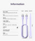 Ringke USB C to Lightning Charger Cable (2M / 6.56 FT) for High Speed Data Transfer, Fast Charging Pastel Cord Compatible with iPhone, iPad, and A...