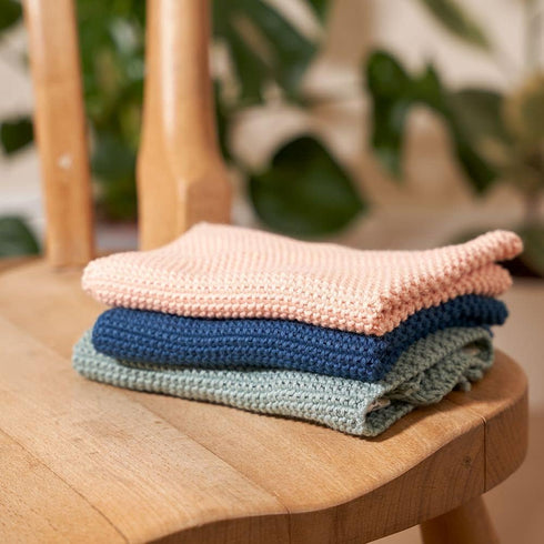 Wild & Stone | Organic Cotton Dish Cloth | Eco-Friendly Kitchen Cloth | Biodegradable & Compostable Cleaning Cloth | Rose...
