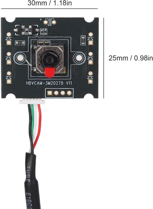 Mini USB2.0 Webcam Board, Drive Free Industrial USB Camera Module with OV3640 Sensor for for Windows for OS X...
