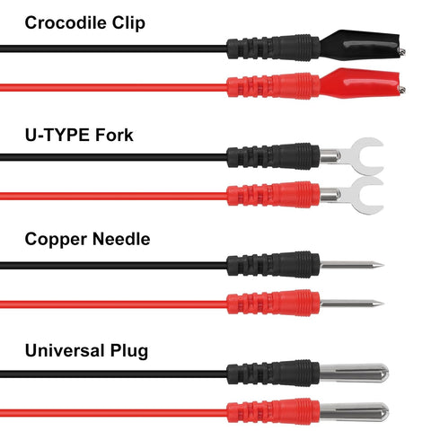 DIANN 2 Sets 16 in 1 Multimeter Test Leads Kit Digital Probes & Leads Set with Replaceable Testing Pen Test Hook Alligator Clips Banana Plug Measu...