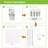 Compressed Cleaning Wipes Travel Reusable Face Towels Coin Tissues 50 Pieces with 5 Carrying Cases...