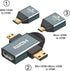 cablecc 3pcs/Set Micro & Mini HDMI to HDMI-Compatible 1.4 Female 2-in-1 Combo Adapter 4K@60hz...