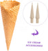 ABOOFAN 4 pcs Krumkake Waffle Cones Shape Cream Maker Shop Kitchen Craft Molds Home Baking Wood DIY Mold Cake Croissant Portable Er Cone Pastry fo...