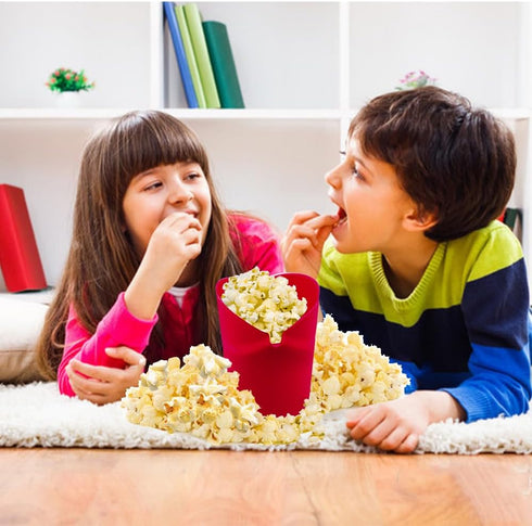 The Original Microwave Popcorn Popper, Silicone Popcorn Maker Collapsible Bowl BPA -Free, Hot Air Popcorn Maker, No Oil Required (Red, 1)...