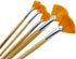 5Pcs/Set,Fan-Shaped Nylon Hair Short Wood Rod Brush Painting Drawing Supplies...