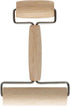 Mrs. Anderson’s Baking Double Dough Roller, Includes 4.125 and 2.375-Inch Wide Cylinders, Rubberwood...