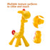 SHARE&CARE BPA Free Silicone Giraffe Baby Teether Toy with Storage Case, for 3 Months Above Infant Sore Gums Pain Relief and Baby Shower, Baby Tee...