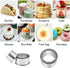 Biscuit Cutters, Round Cookie Cutters/Stainless Steel Dumpling Cutters/Cake Pastry Cutters/Scone Cutters Molds stamps for Cooking Baking (3Pcs, Pl...