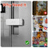 EUDEMON 1 Pack Latest French Fridge Lock French Door Refrigerator/Freezer Lock Apply to Max 3.54"(90mm) Two Door Gap Distance for Kids & Babies,Ea...