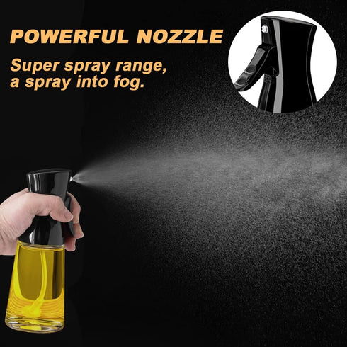 180ml Glass Olive Oil Sprayer with Brush for Cooking - Thick Glass, Strong Spray Force...