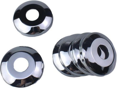 FDXGYH 6pcs Stainless Steel Arc Surface Flange Cover 1/2 inch Escutcheon Plate/Pipe Wall Cover Urinal Water Purifier Decorative Cover...