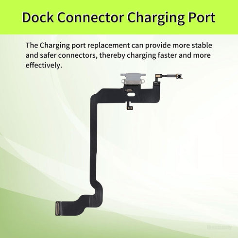 Dock Connector Charging Port Replacement for iPhone Xs Repair Headphone Jack Flex Cable Fix USB Charge Microphone Antenna Assembly for iPhoneXS...