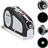 Green Laser Level, Qooltek Rechargeable Multipurpose Cross Line Laser Tool with Vertical and Horizontal Line 18FT/5.5M Measuring Tape...