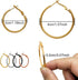 Huwujiu 80pcs Earring Hoops for Jewelry Making, Earrings Beading Hoop Earring Finding Circle Round Circle Round Beading Hoops for Earring DIY Craf...