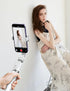 Selfie Stick Tripod with Remote, ANXRE Portable 5 in 1 Selfie Stick Phone Tripod, Wireless Selfie Stick Tripod for Cell Phone Compatible with iPho...