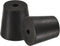 MECCANIXITY Rubber Tapered Plug 18mm to 24mm with Hole Test Tubes Bungs Stopper Black for Lab Home 5 Pieces...
