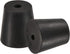 MECCANIXITY Rubber Tapered Plug 18mm to 24mm with Hole Test Tubes Bungs Stopper Black for Lab Home 5 Pieces...