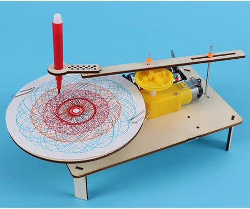 NUOBESTY Model Kit Robotics Kit Robot Toys Indoor Playset Physics Experiment Toy Early Education Toy DIY Electric Plotter Assembled Electric Plott...