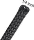 uxcell 25 Ft - 1/4 Inch Expandable Braided Cable Sleeve, PET Cable Management Wire Sleeving Cord Protector, Wire Wrap Loom Tube for TV Computer Au...