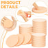 MotBach 60 PCS Nude Round Makeup Sponge, Cosmetic Sponge Round Foam Pad Eye Facial Powder Puff, Beauty Makeup Foundation Powder Blender for Women ...
