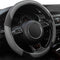 Xizopucy Steering Wheel Covers Gray Universal Microfiber Leather, Suitable for 14 1/2-15 inch Car Steering Wheel Cover, Breathable, Anti Slip & Od...
