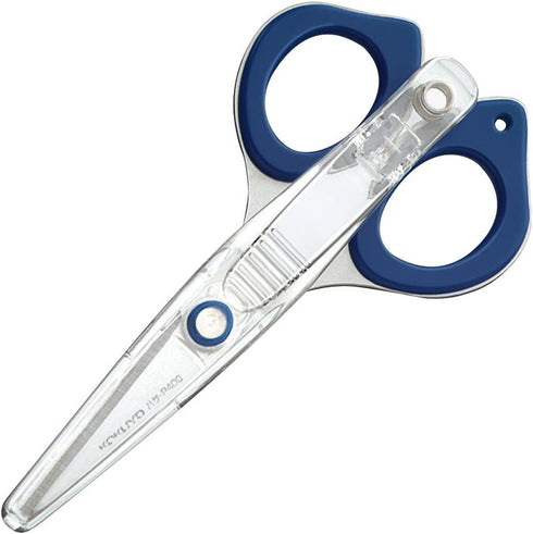 Kokuyo Clippy Non-Stick Scissors with Clip - Blue...