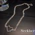 CLOACE Rhinestone Choker Necklaces Silver Heart Necklace Sparkly Tennis Chain Party Prom Neck Jewelry for Women...