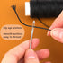 Ftyiwu Waxed Thread 32 Yards, Leather Sewing Waxed Thread with Hand Sewing Needles, Leather Sewing Thread Set for Home Upholstery Carpet Leather C...