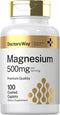 Doctor's Way Magnesium Supplement 500mg | 100 Coated Caplets | Magnesium Oxide | Vegetarian, Non-GMO, Gluten Free...