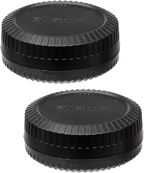 (2 Pack) Fuji X Mount Lens Rear Cap, X Mount Body Cover, Camera Sensor Protective Cap, Compatible with Fujifilm X-Pro2 X-Pro3 X-E3 X-E4 X-T1 X-T2 ...