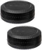 (2 Pack) Fuji X Mount Lens Rear Cap, X Mount Body Cover, Camera Sensor Protective Cap, Compatible with Fujifilm X-Pro2 X-Pro3 X-E3 X-E4 X-T1 X-T2 ...