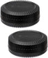 (2 Pack) Fuji X Mount Lens Rear Cap, X Mount Body Cover, Camera Sensor Protective Cap, Compatible with Fujifilm X-Pro2 X-Pro3 X-E3 X-E4 X-T1 X-T2 ...